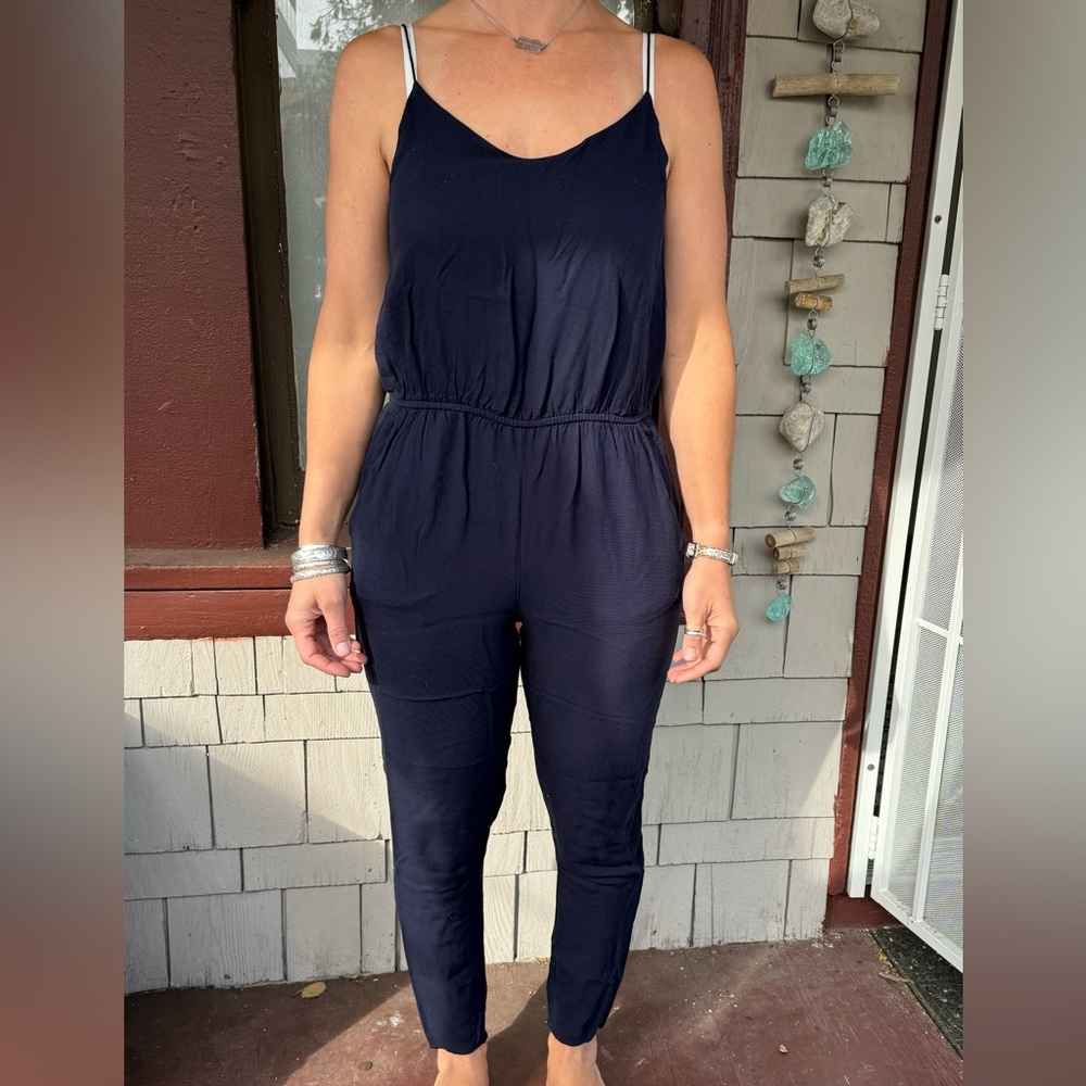 Blue jumpsuit